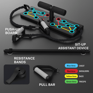 BixBin Premium Push Up Board - 14 in 1 Multi Position Body Building Push Up Boards